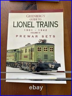 GREENBERG'S GUIDE TO LIONEL TRAINS 1901-1942 4 Volumes Prewar Accessories