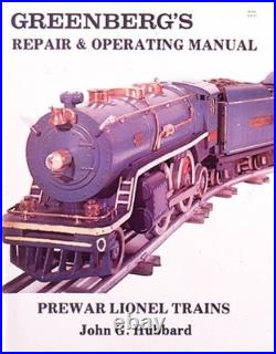 GREENBERG'S REPAIR AND OPERATING MANUAL PREWAR LIONEL By John G. Hubbard VG+