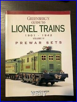 Greenberg's Guide to Lionel Trains 1901-1942 Volume IV Prewar Sets McEntarfer