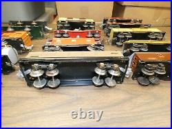 Group of 14 Prewar Lionel Tin Freight Cars some restored most are not
