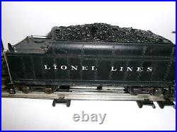 HTE LIONEL PREWAR #225 2-6-2 LOCOMOTIVE With2235W TENDER