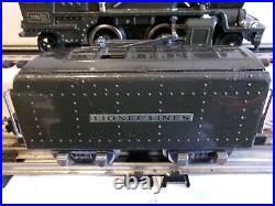 HTE LIONEL PREWAR #249E 2-4-2 GUN METAL LOCO With#265W TENDER