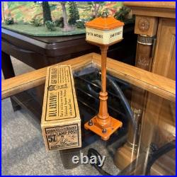 HTF 4 Way BoxedLionel Prewar Orange No. 57 Lamp Post! 5TH/21/Broad/42nd