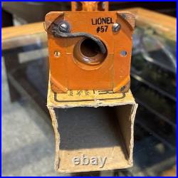 HTF 4 Way BoxedLionel Prewar Orange No. 57 Lamp Post! 5TH/21/Broad/42nd