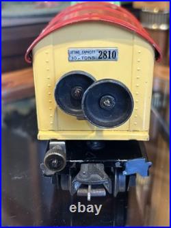 High GradeLionel Prewar Late Deep Dish 2810 Crane Car! 1940! Original! EX+