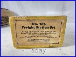 High-Grade Lionel Original Prewar BOXED #163 Freight Station Set