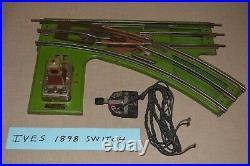 IVES 1898 Prewar Vintage Original Standard Gauge Accessory Toy Train Switch 222