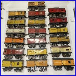 IVES Prewar O Gauge Boxcar Caboose 19 Cars Complete Set Lionel 1920's-30's