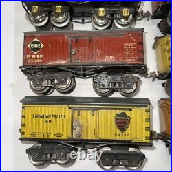 IVES Prewar O Gauge Boxcar Caboose 19 Cars Complete Set Lionel 1920's-30's