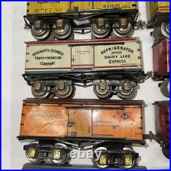 IVES Prewar O Gauge Boxcar Caboose 19 Cars Complete Set Lionel 1920's-30's
