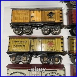 IVES Prewar O Gauge Boxcar Caboose 19 Cars Complete Set Lionel 1920's-30's