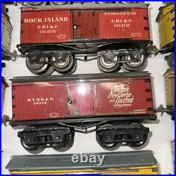 IVES Prewar O Gauge Boxcar Caboose 19 Cars Complete Set Lionel 1920's-30's