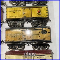 IVES Prewar O Gauge Boxcar Caboose 19 Cars Complete Set Lionel 1920's-30's