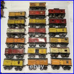 IVES Prewar O Gauge Boxcar Caboose 19 Cars Complete Set Lionel 1920's-30's