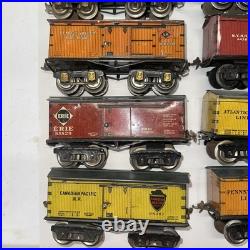 IVES Prewar O Gauge Boxcar Caboose 19 Cars Complete Set Lionel 1920's-30's