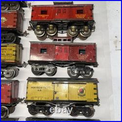 IVES Prewar O Gauge Boxcar Caboose 19 Cars Complete Set Lionel 1920's-30's