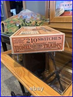 Incredible Box/InsertLionel Prewar Std Gauge No 210 L/R Turnout Switches