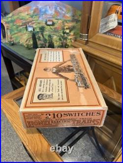 Incredible Box/InsertLionel Prewar Std Gauge No 210 L/R Turnout Switches
