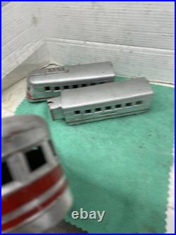 LIONEL 1535 PREWAR O-GAUGE STREAMLINE TRAIN SET Not Tested