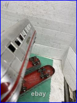 LIONEL 1535 PREWAR O-GAUGE STREAMLINE TRAIN SET Not Tested