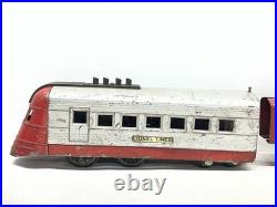 LIONEL Jr # 1700E ALUMINUM & LIGHT RED PASSENGER TRAIN 1935-37 Tested Prewar