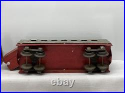 LIONEL Jr # 1700E ALUMINUM & LIGHT RED PASSENGER TRAIN 1935-37 Tested Prewar