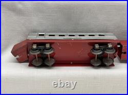LIONEL Jr # 1700E ALUMINUM & LIGHT RED PASSENGER TRAIN 1935-37 Tested Prewar