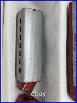 LIONEL Jr # 1700E ALUMINUM & LIGHT RED PASSENGER TRAIN 1935-37 Tested Prewar