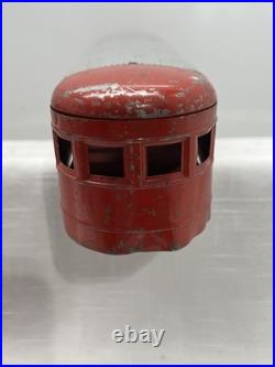 LIONEL Jr # 1700E ALUMINUM & LIGHT RED PASSENGER TRAIN 1935-37 Tested Prewar