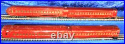 LIONEL ORIGINAL PREWAR RAIL CHIEF 4 CAR SET 792, 792, 793, and 794 4 pieces