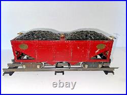 LIONEL PREWAR (1928-1940) ORIGINAL #516 STANDARD GUAGE HOPPER CAR WithCOAL PILES