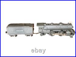 LIONEL PREWAR #204 2-4-2 STEAMER And O1689W Tender Both In RARE Grey