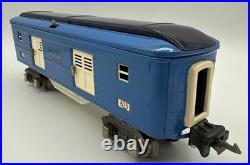 LIONEL PREWAR 615 PASSENGER BAGGAGE CAR with LIGHTED CAR Nice Condition
