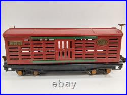 LIONEL PREWAR NO. 813 CATTLE CAR Red Maroon O Gauge LIONEL PREWAR NO. 813 CATTLE CAR Red Maroon O Gauge