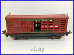 LIONEL PREWAR NO. 813 CATTLE CAR Red Maroon O Gauge LIONEL PREWAR NO. 813 CATTLE CAR Red Maroon O Gauge