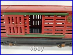LIONEL PREWAR NO. 813 CATTLE CAR Red Maroon O Gauge LIONEL PREWAR NO. 813 CATTLE CAR Red Maroon O Gauge