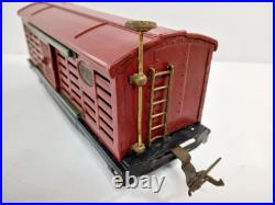 LIONEL PREWAR NO. 813 CATTLE CAR Red Maroon O Gauge LIONEL PREWAR NO. 813 CATTLE CAR Red Maroon O Gauge