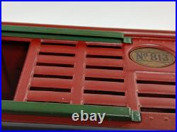 LIONEL PREWAR NO. 813 CATTLE CAR Red Maroon O Gauge LIONEL PREWAR NO. 813 CATTLE CAR Red Maroon O Gauge