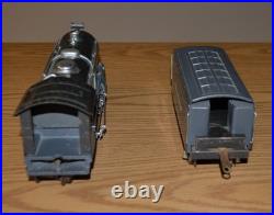LIONEL PREWAR No. 249E 2-4-2 Gunmetal Steam Locomotive 265T TENDER VIDEO