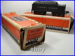 LIONEL PREWAR O GAUGE 226E STEAM LOCOMOTIVE With2226W WHISTLING TENDER-OB, INSERTS