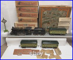 LIONEL PREWAR O-GAUGE 236 OUTFIT 262 LOCOMOTIVE & TENDER WithPASSENGER CARS