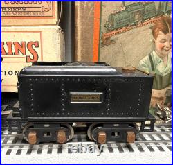 LIONEL PREWAR O-GAUGE 236 OUTFIT 262 LOCOMOTIVE & TENDER WithPASSENGER CARS