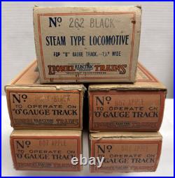 LIONEL PREWAR O-GAUGE 236 OUTFIT 262 LOCOMOTIVE & TENDER WithPASSENGER CARS