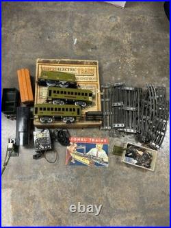 LIONEL PREWAR STANDARD GAUGE 347E SET 8E LOCO 337, 338 CARS WithOG BOX READ DESC