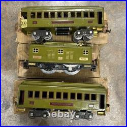 LIONEL PREWAR STANDARD GAUGE 347E SET 8E LOCO 337, 338 CARS WithOG BOX READ DESC