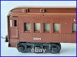 LIONEL PREWAR VERY SCARCE 2624 MANHATTAN With TWO 2623 IRVINGTON PULLMAN CARS