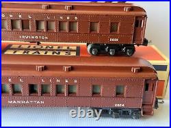 LIONEL PREWAR VERY SCARCE 2624 MANHATTAN With TWO 2623 IRVINGTON PULLMAN CARS