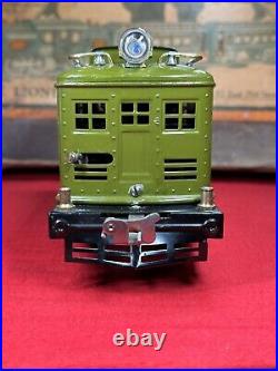 LIONEL PRE WAR No. 8 Engine Set Olive / 347B C7+With Master Carton STUNNING