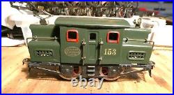 LIONEL Prewar 153 Engine Green, runs foreword &Rev. Antique, see Video Running