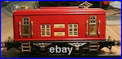LIONEL Prewar 248 Engine Electric antique from 1927-32 Serviced & restored Red